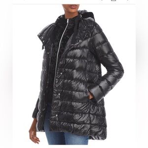 Women's Herno Black Puffer Jacket - size 42 / sz 8